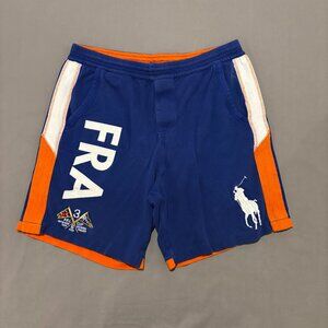 Polo by Ralph Lauren Men's Blue and Orange Athletic Shorts